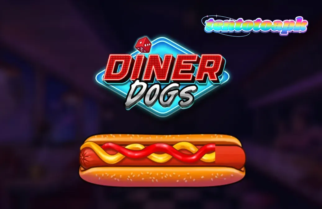 Tampilan visual retro noir pada slot Diner Dogs